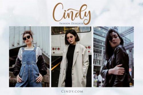 Santhin Script Font 8