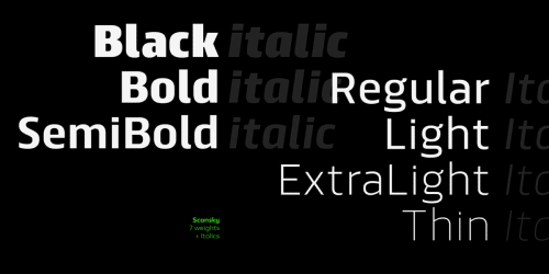Scansky Sans Serif Font  13