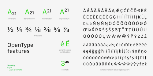 Scansky Sans Serif Font  8