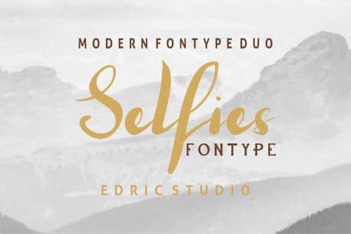 Selfies Font Duo  14