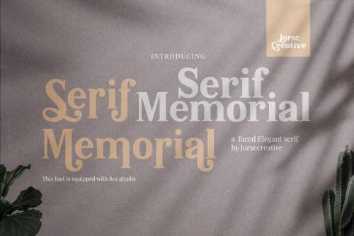 Serif Memorial Font