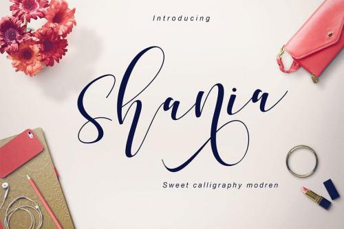 Shania Sweet Calligraphy Font