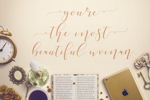 Shania Sweet Calligraphy Font 4