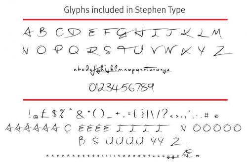 Signature Font – Stephen Type – Logo  3
