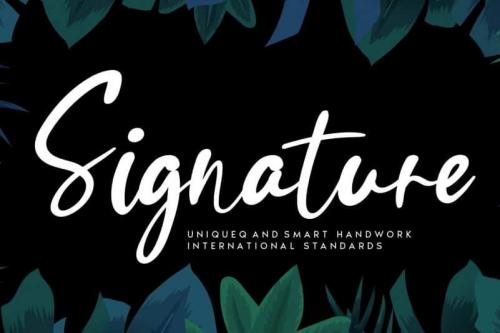 Signature Handwritten Font