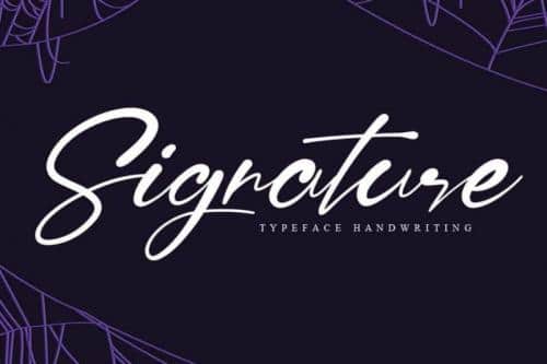 Signature Script Font