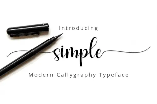 Simple Script Font