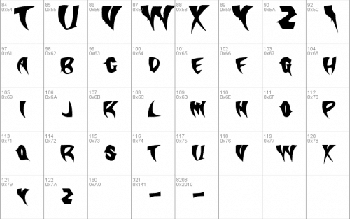 Slasher Font 1