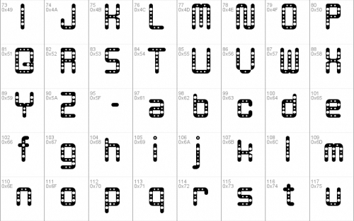 Snowflake Font 1