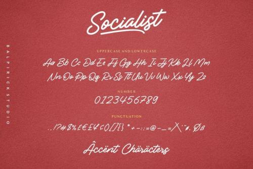 Socialist Monoline Font