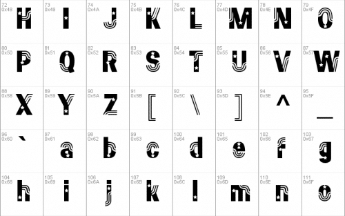 Stars  Stripes Font 2