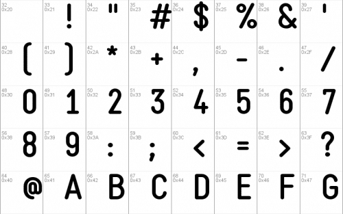 Static Bold Font
