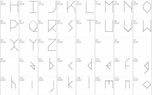 Stick Font 1