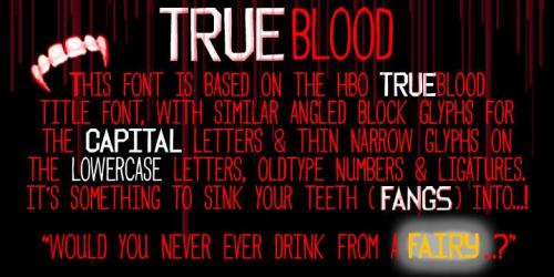 TRUEblood Font  1
