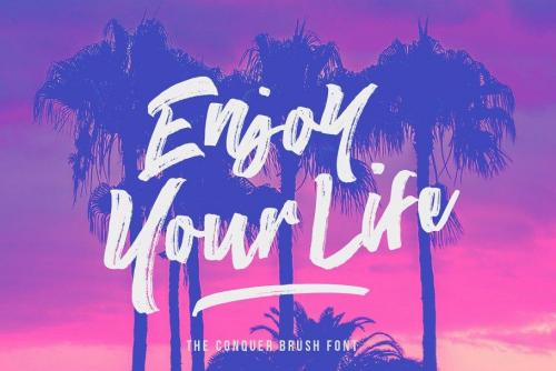 The Conquer Brush Font  4