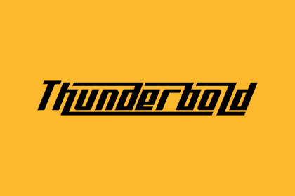 Thunderbold Typeface
