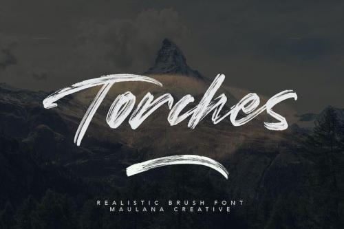 Torches Brush Font