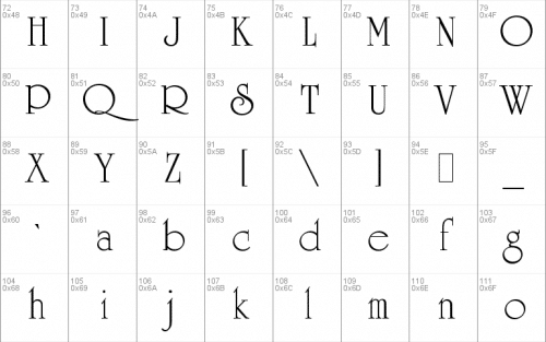 University Roman Let Font 1