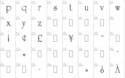 University Roman Let Font 2
