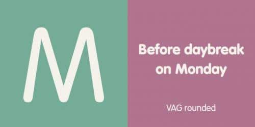VAG Rounded Font 11