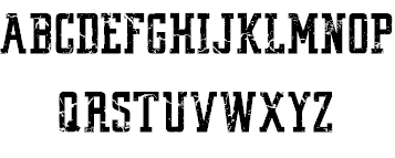Vintage College Dept Worn Font 1