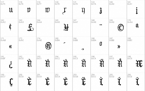 WW2 Blackletter HPLHS Font  2