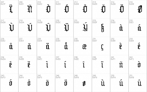 WW2 Blackletter HPLHS Font  3