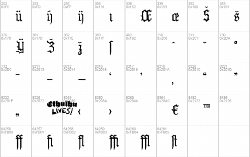 WW2 Blackletter HPLHS Font  4