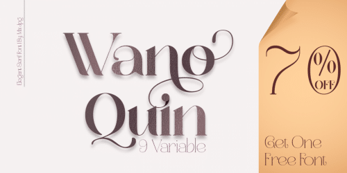 Wano Quin Serif Font  2