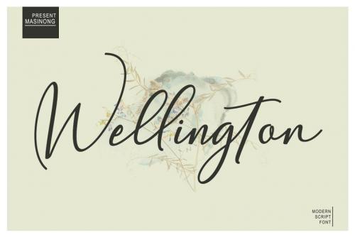 Wellington Calligraphy Font 1