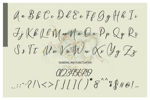 Wellington Calligraphy Font 8