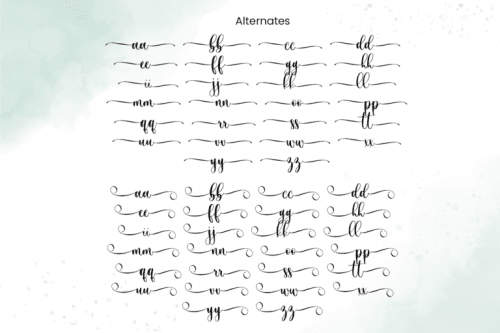 White Bowling Calligraphy Font 10