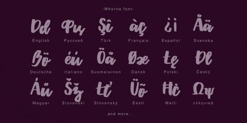 Whortle Font  5