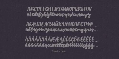 Whortle Font  7