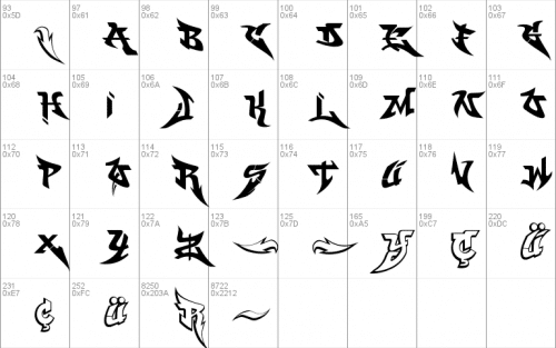 WildStyle Windows Font 1