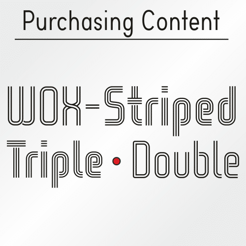 Wox Striped Font  6