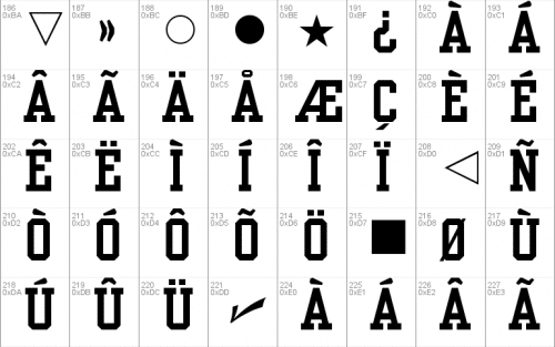 Yearbook Solid Font 3