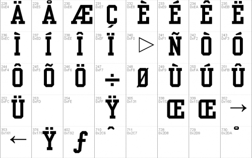 Yearbook Solid Font 4