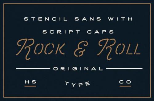 Yosemite Stencil Script San Font 1