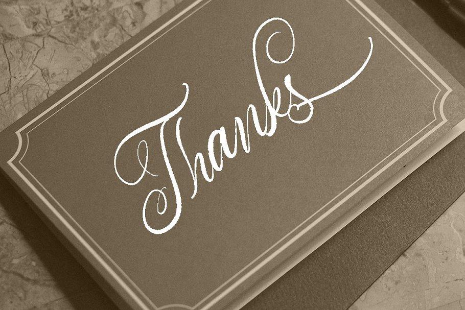 Adolle Bright Calligraphy Font  10