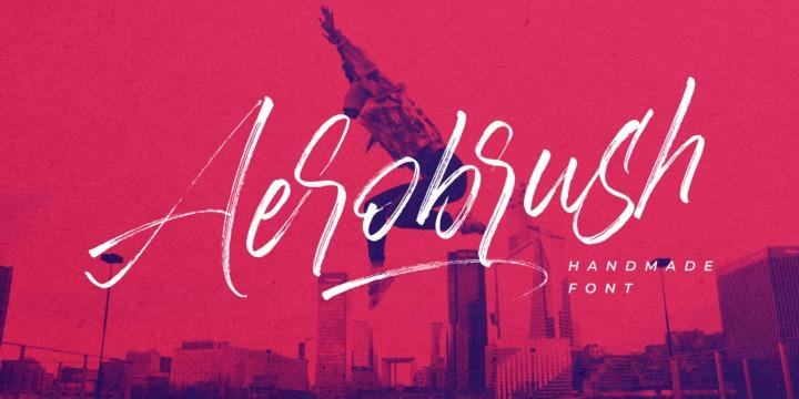 Aerobrush Brush Font 1