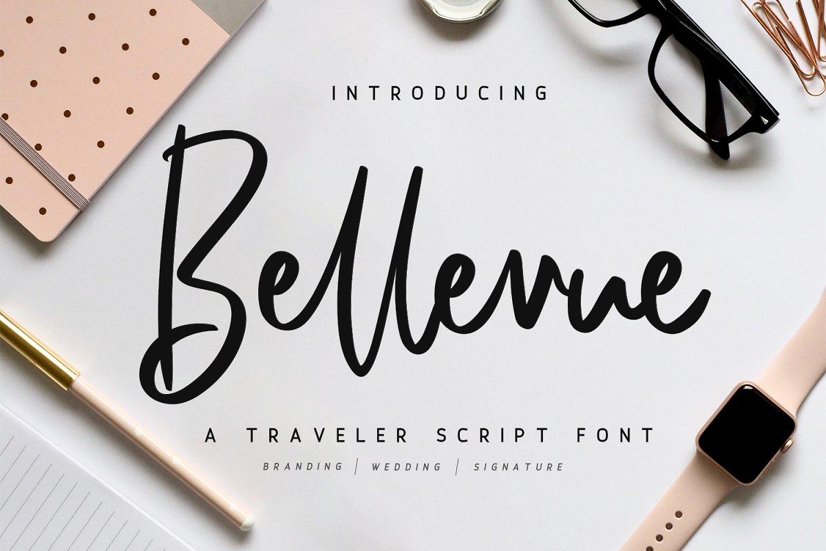 Bellevue Traveler Script Font