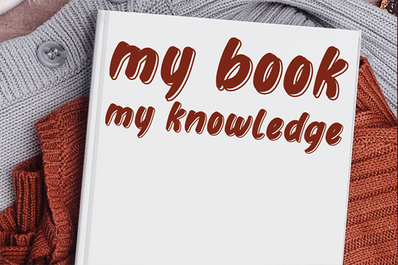 Black Line Display Font 3