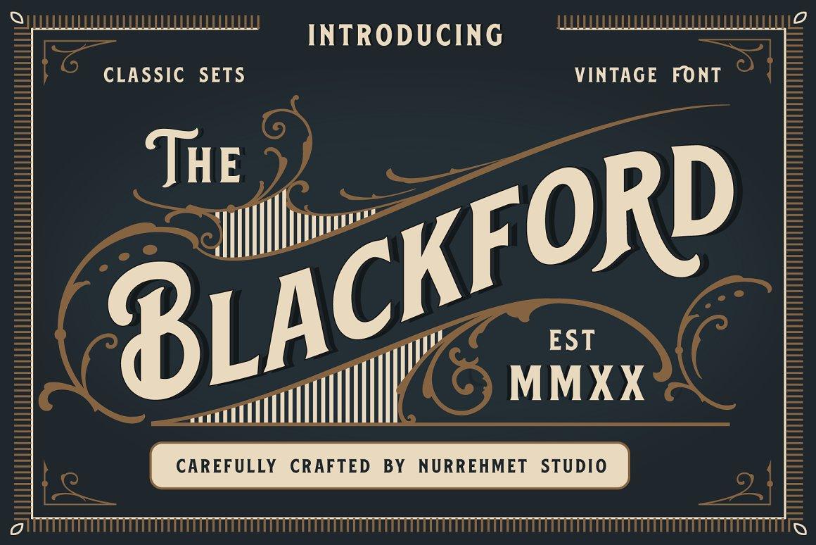 Blackford Serif Vintage Font 1