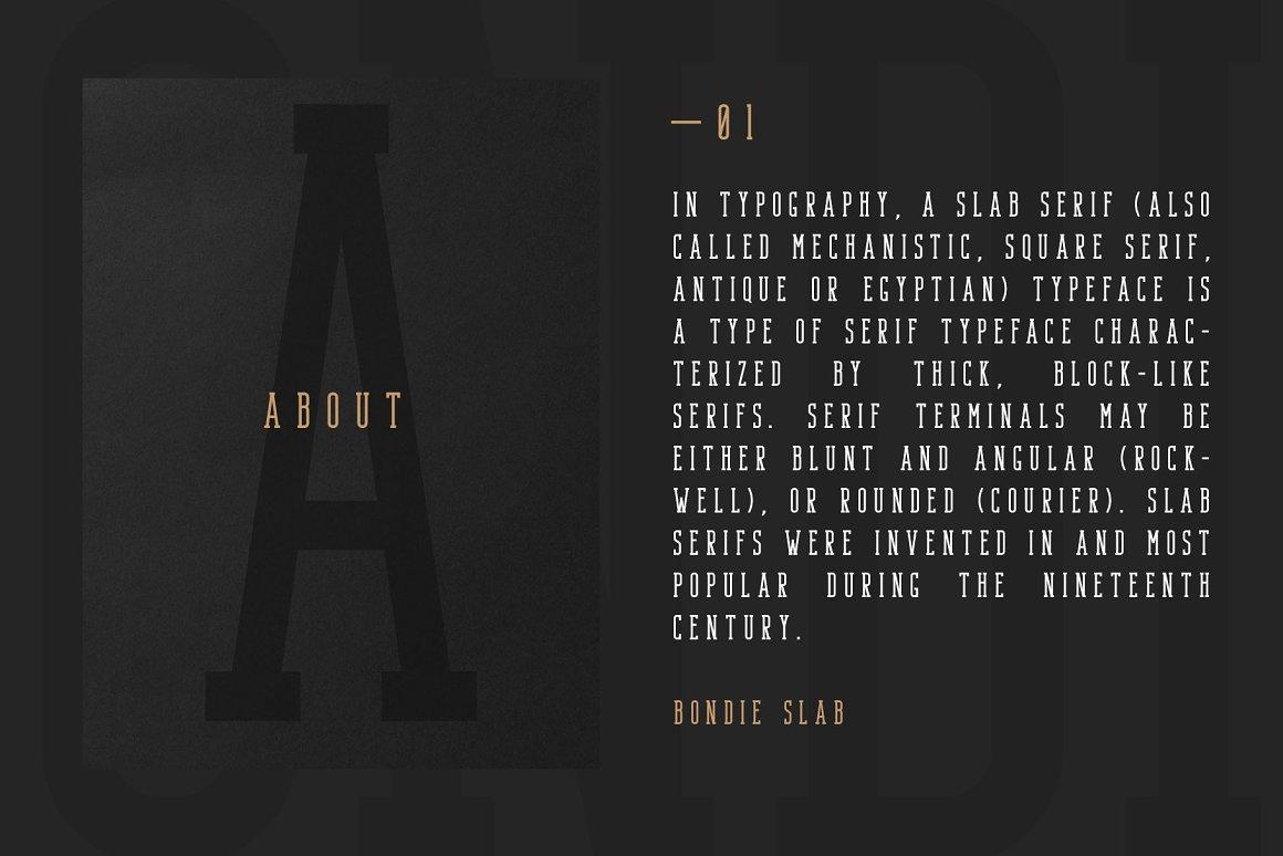 Bondie Slab Serif Font 2