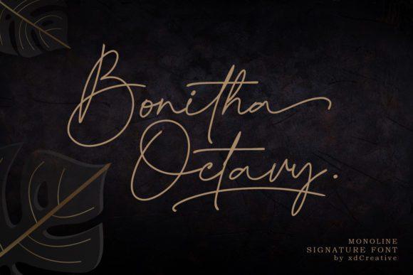 Bonitha Octavy Signature Font