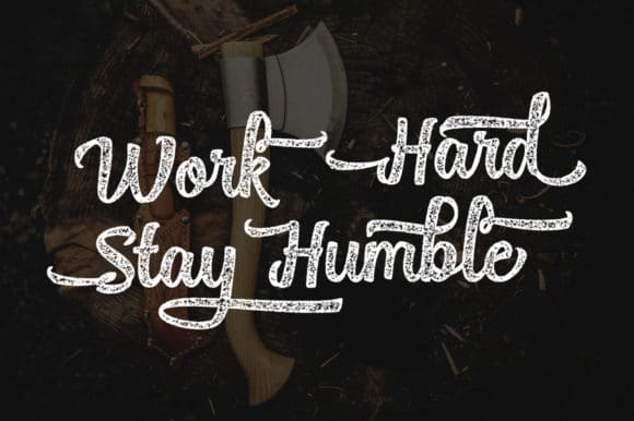 Break Stones Script Brush Font 9