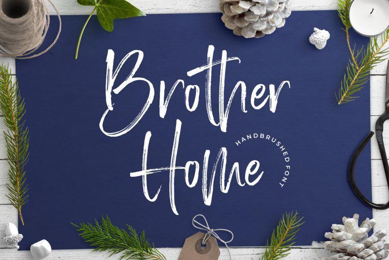 Brother Home Brush Font