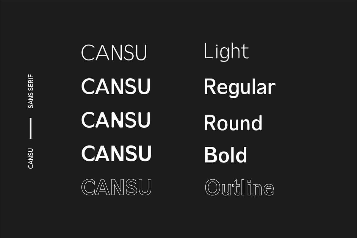 Cansu Sans Serif Font Family 2