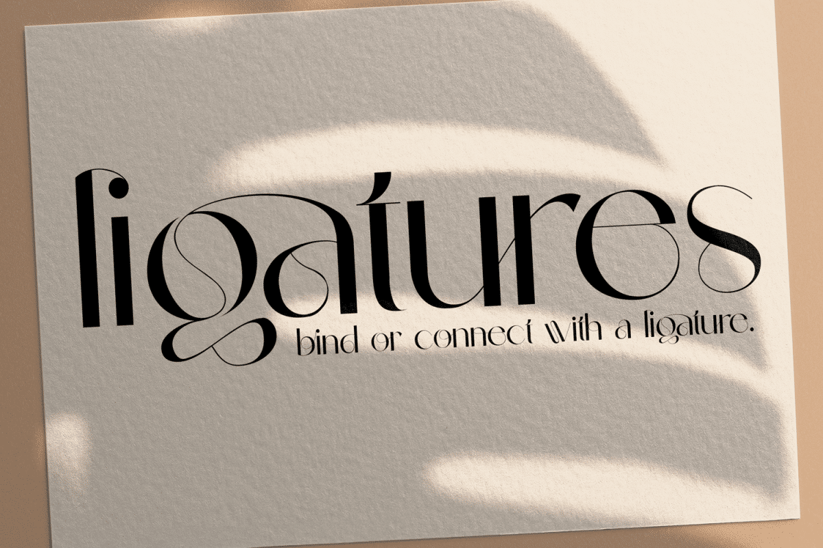 Celattin – Unique Ligature Font 1